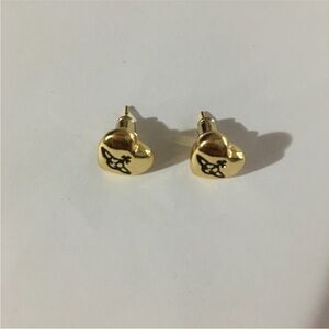 Vivienne Westwood Gold Heart Earrings